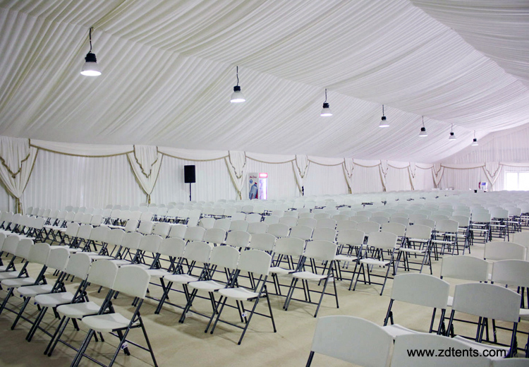 20x50m church tent with glass walls