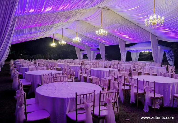 Clear span event marquee huge transparent tent