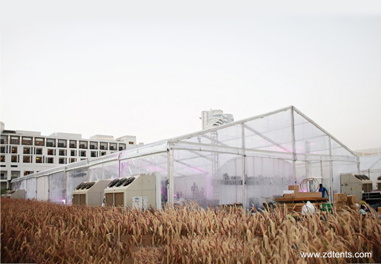 Heavy duty 20x40m wedding tent transparent