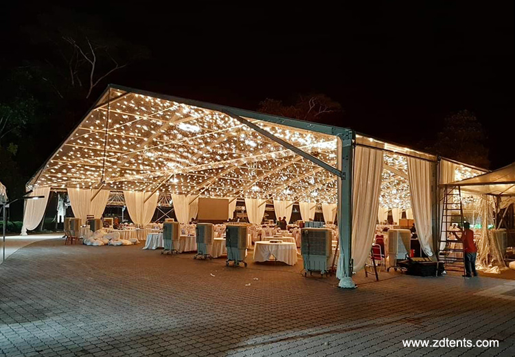 30x70m huge transparent banquet tent with linings for big event