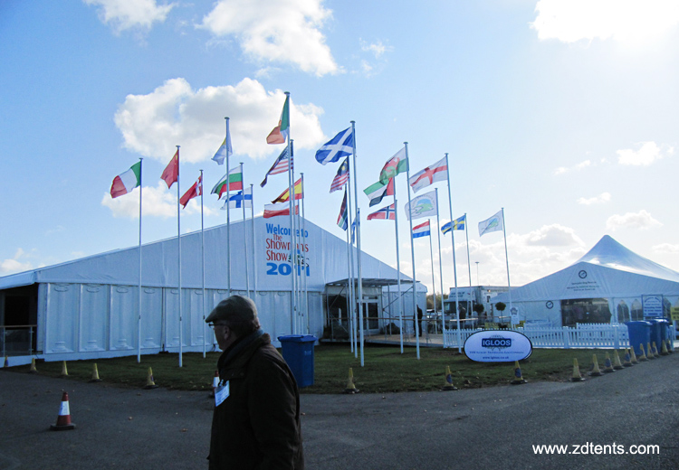 Heavy duty exhibition marquee tent