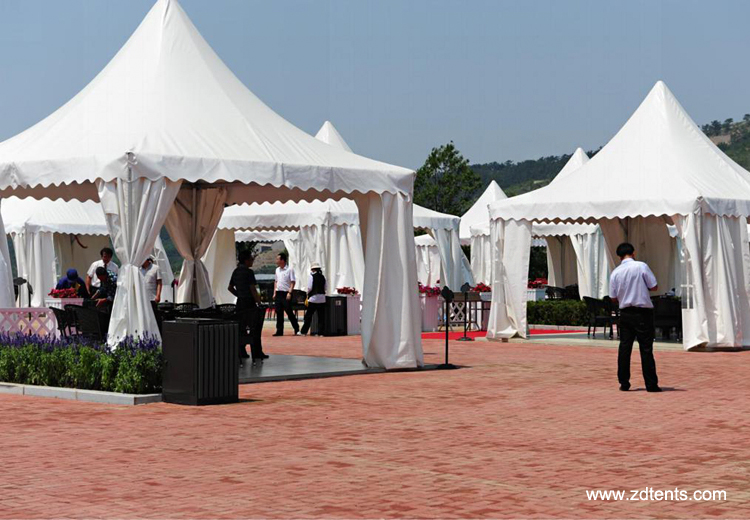 Luxury pagoda party tent for wedding banquet