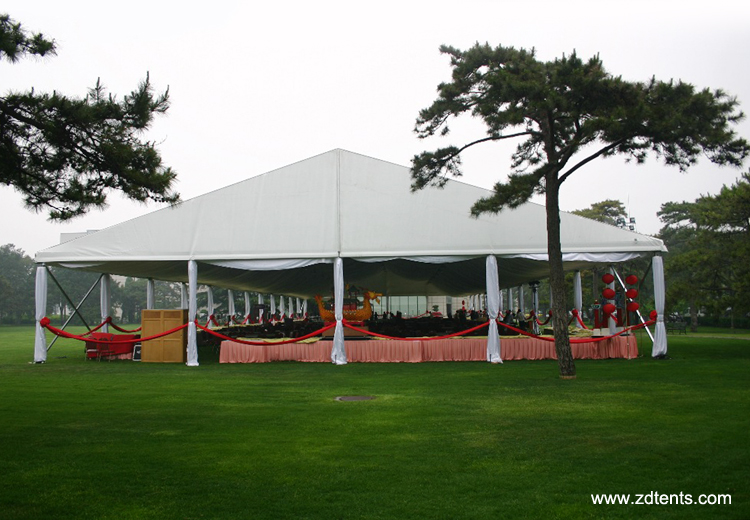 Outdoor white PVC church tent for religious party