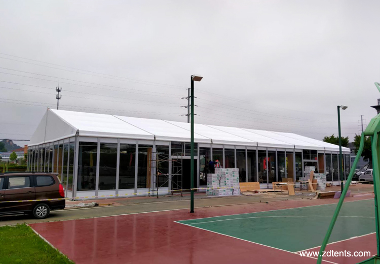 Glass wall sport stadium cover tent