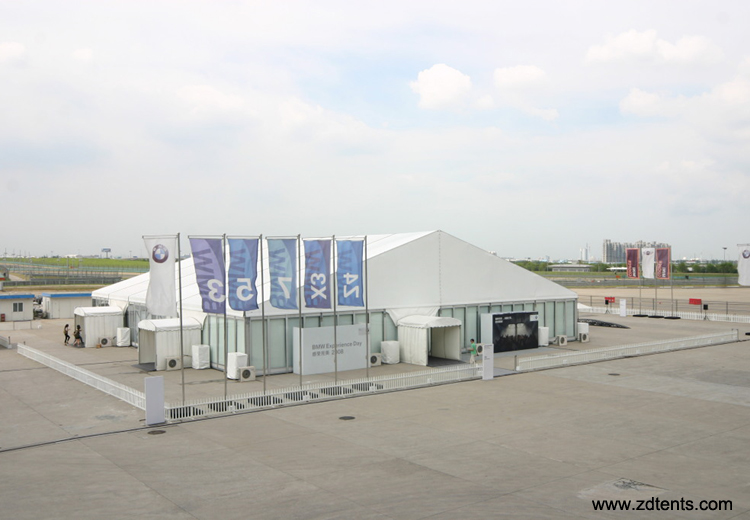 Huge glass tent for outdoor big exhibition