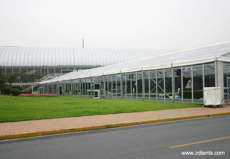 Luxury glass church tent