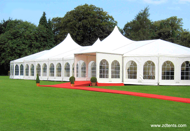 Clear span church tent